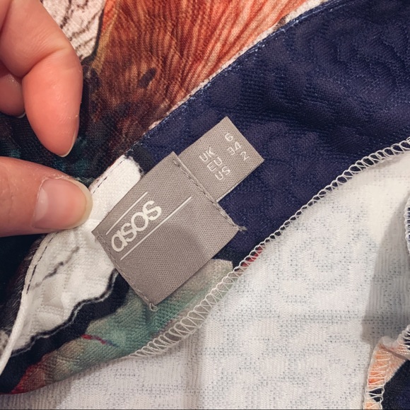 Purple Floral Split Dress - Picture 4 of 8